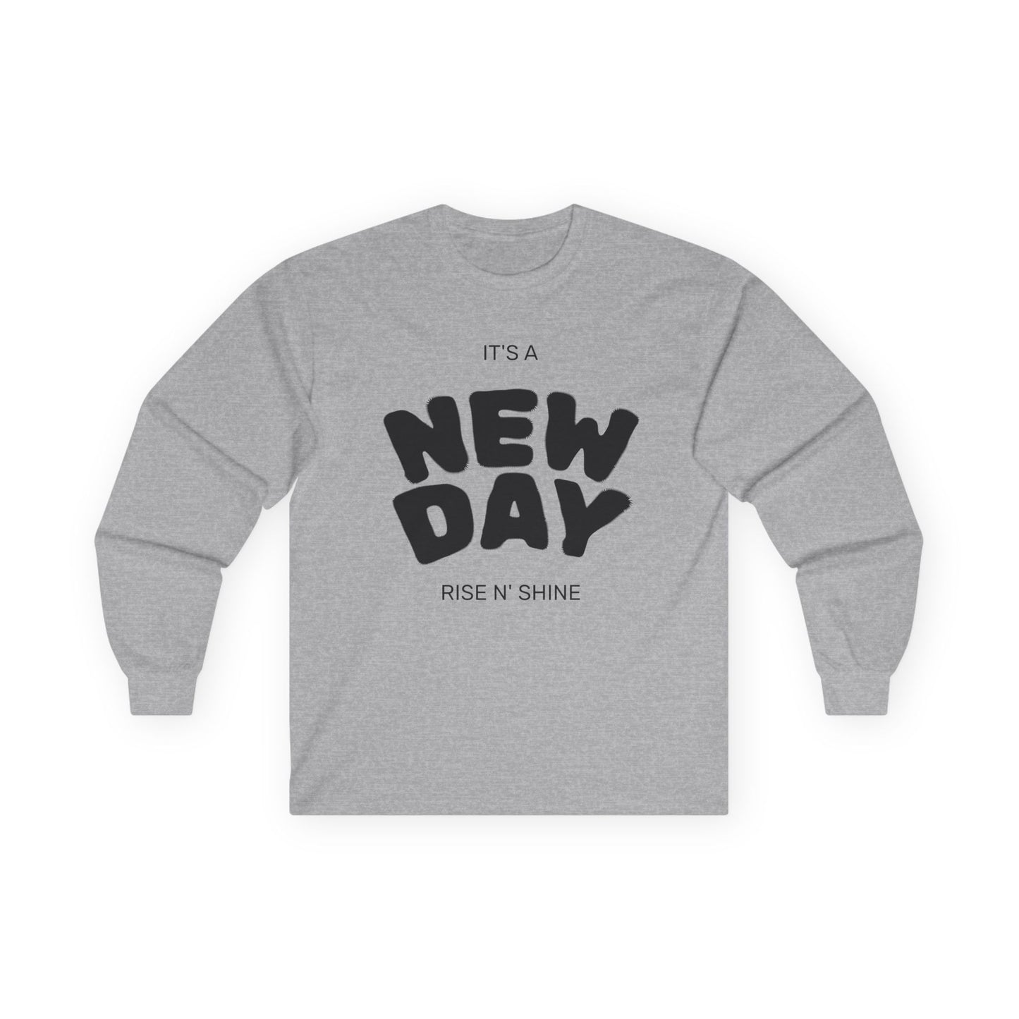 Unisex Ultra Cotton Long Sleeve Tee, Motivational Long Sleeve Shirt, It's a New Day Tee, Gift for Friends, Positive Vibes Apparel