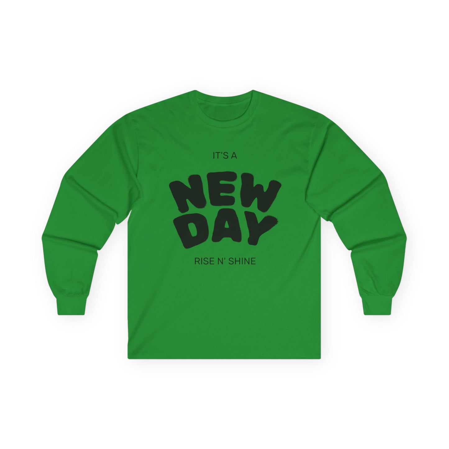 Unisex Ultra Cotton Long Sleeve Tee, Motivational Long Sleeve Shirt, It's a New Day Tee, Gift for Friends, Positive Vibes Apparel