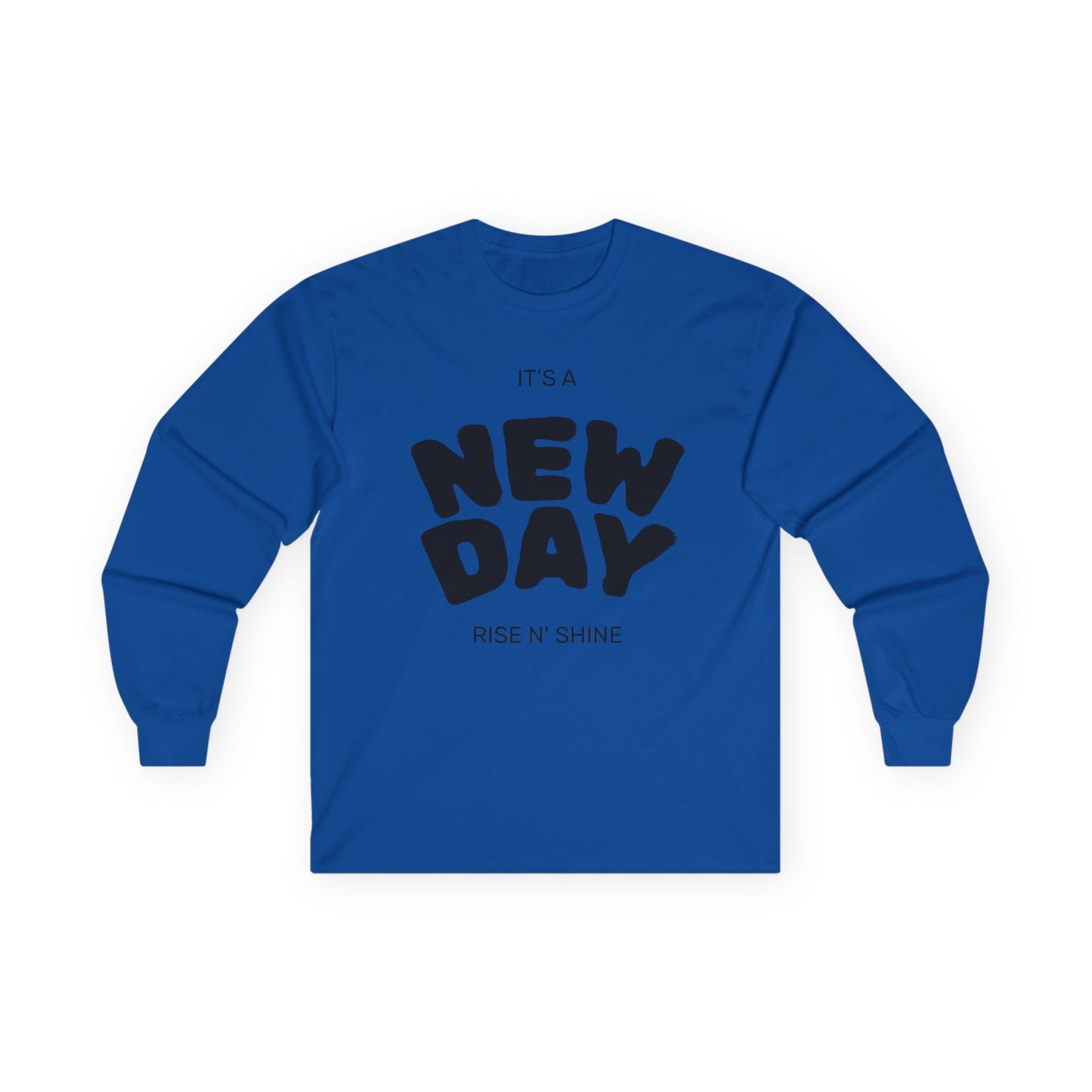 Unisex Ultra Cotton Long Sleeve Tee, Motivational Long Sleeve Shirt, It's a New Day Tee, Gift for Friends, Positive Vibes Apparel