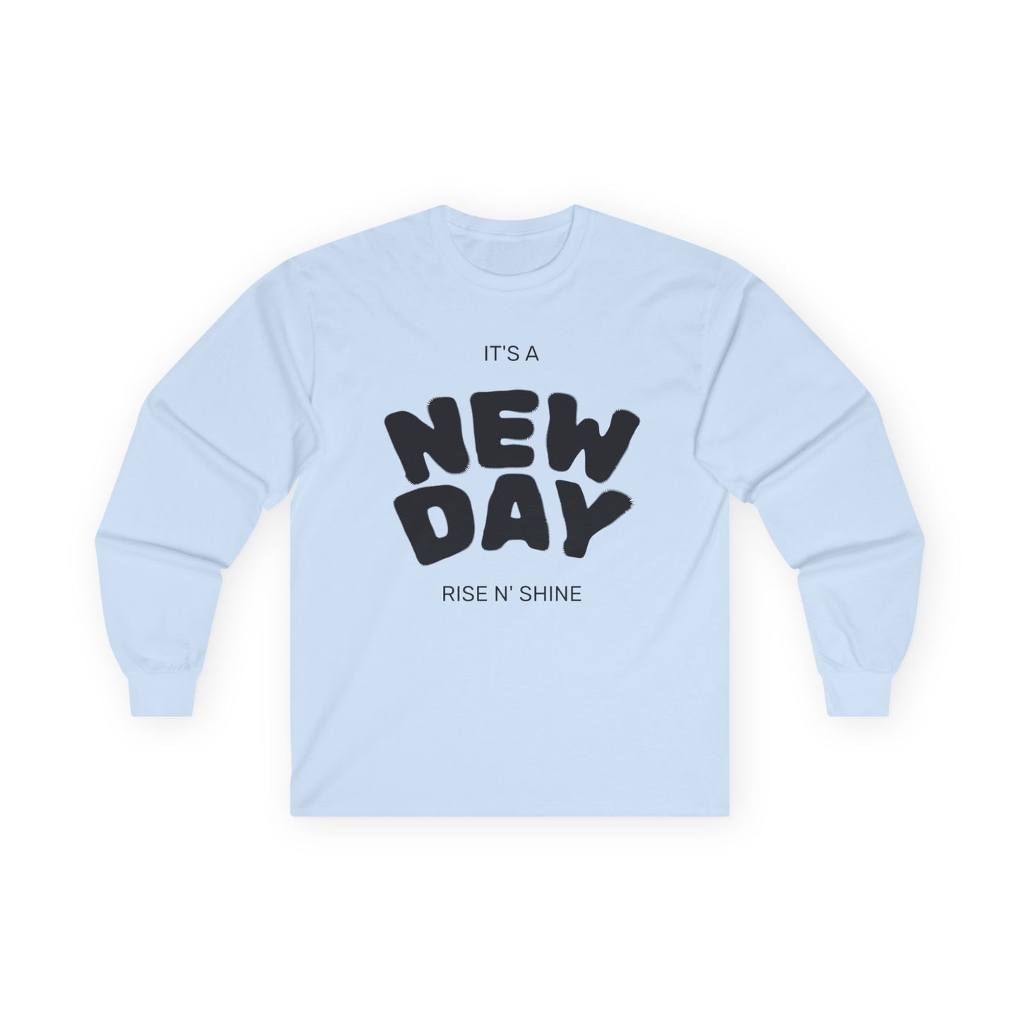 Unisex Ultra Cotton Long Sleeve Tee, Motivational Long Sleeve Shirt, It's a New Day Tee, Gift for Friends, Positive Vibes Apparel