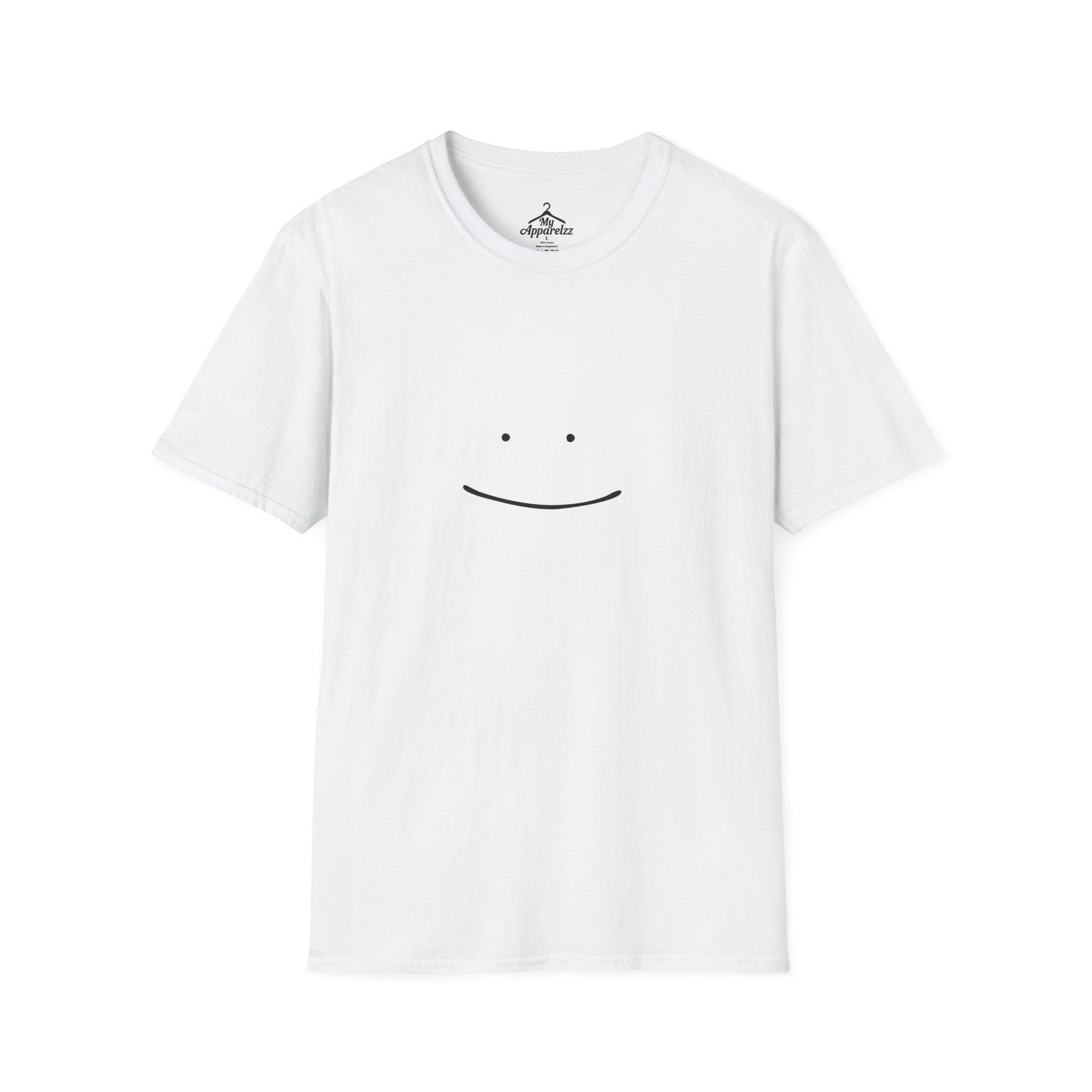 Minimalist Smile Unisex Softstyle T-Shirt, Casual Wear, Gifts for Him or Her, Good Vibes, Everyday Comfort