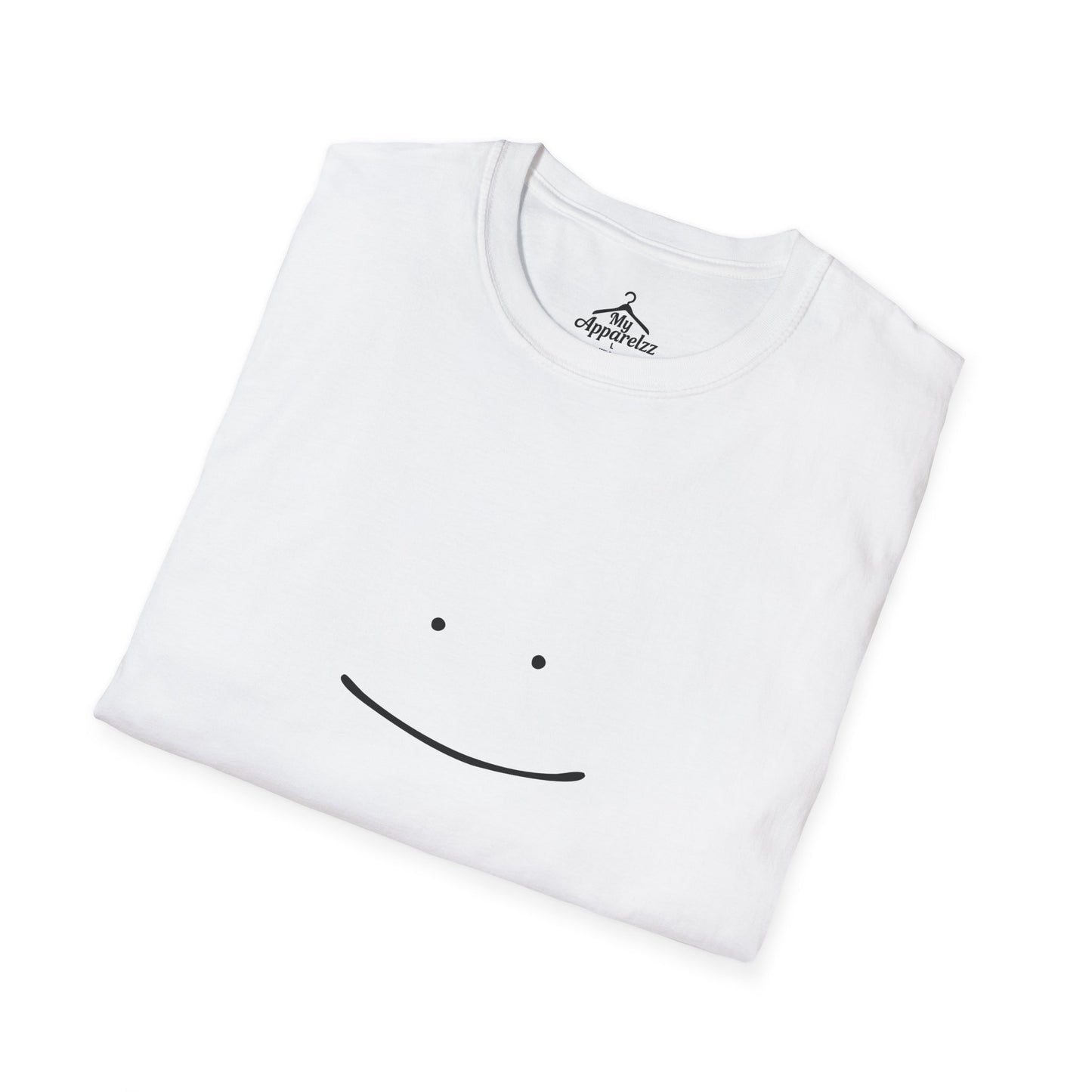 Minimalist Smile Unisex Softstyle T-Shirt, Casual Wear, Gifts for Him or Her, Good Vibes, Everyday Comfort