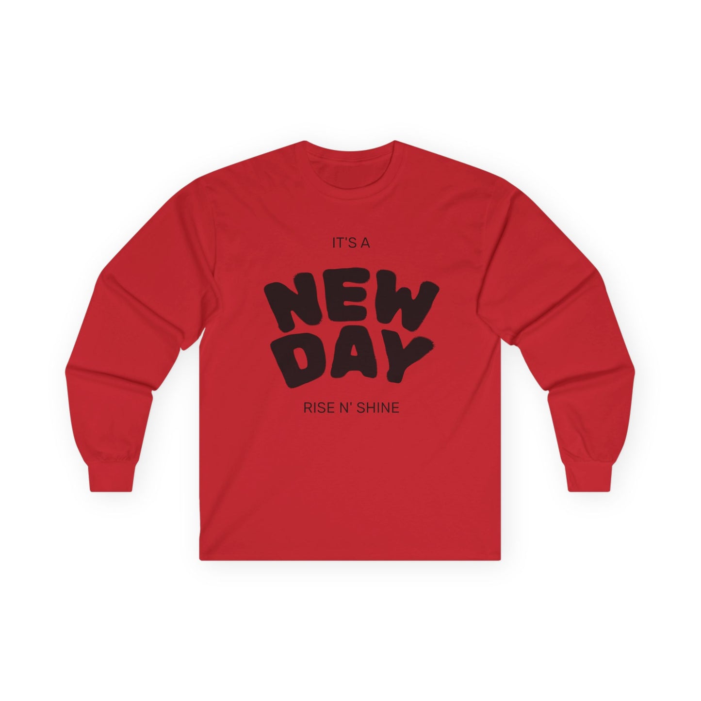 Unisex Ultra Cotton Long Sleeve Tee, Motivational Long Sleeve Shirt, It's a New Day Tee, Gift for Friends, Positive Vibes Apparel