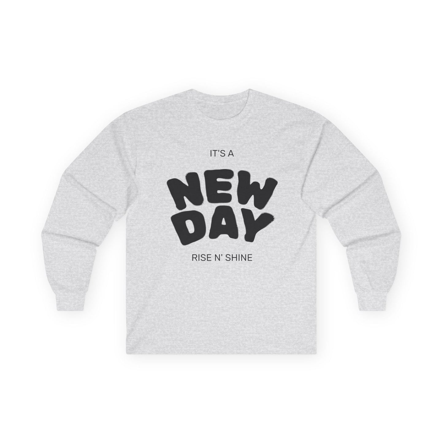 Unisex Ultra Cotton Long Sleeve Tee, Motivational Long Sleeve Shirt, It's a New Day Tee, Gift for Friends, Positive Vibes Apparel