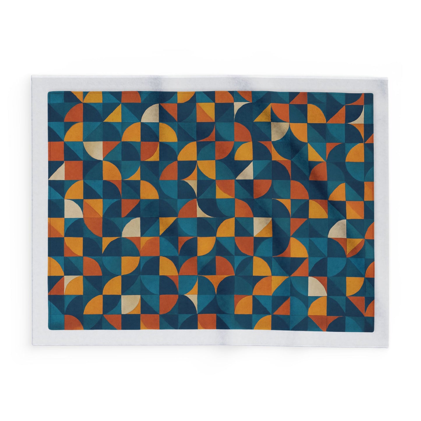 Cozy Geometric Arctic Fleece Blanket, Warm Throw Blanket, Stylish Home Decor, Unique Gift, Modern Blanket for All Occasions