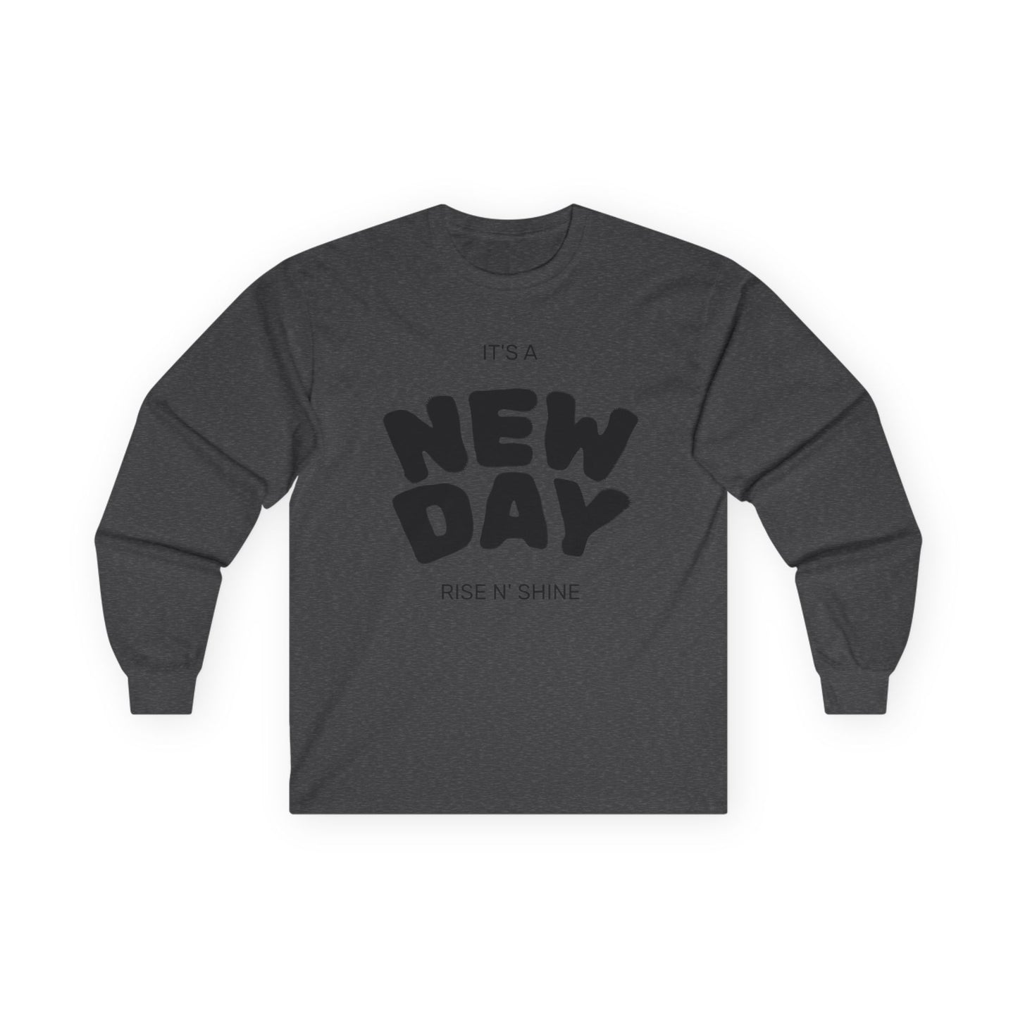 Unisex Ultra Cotton Long Sleeve Tee, Motivational Long Sleeve Shirt, It's a New Day Tee, Gift for Friends, Positive Vibes Apparel