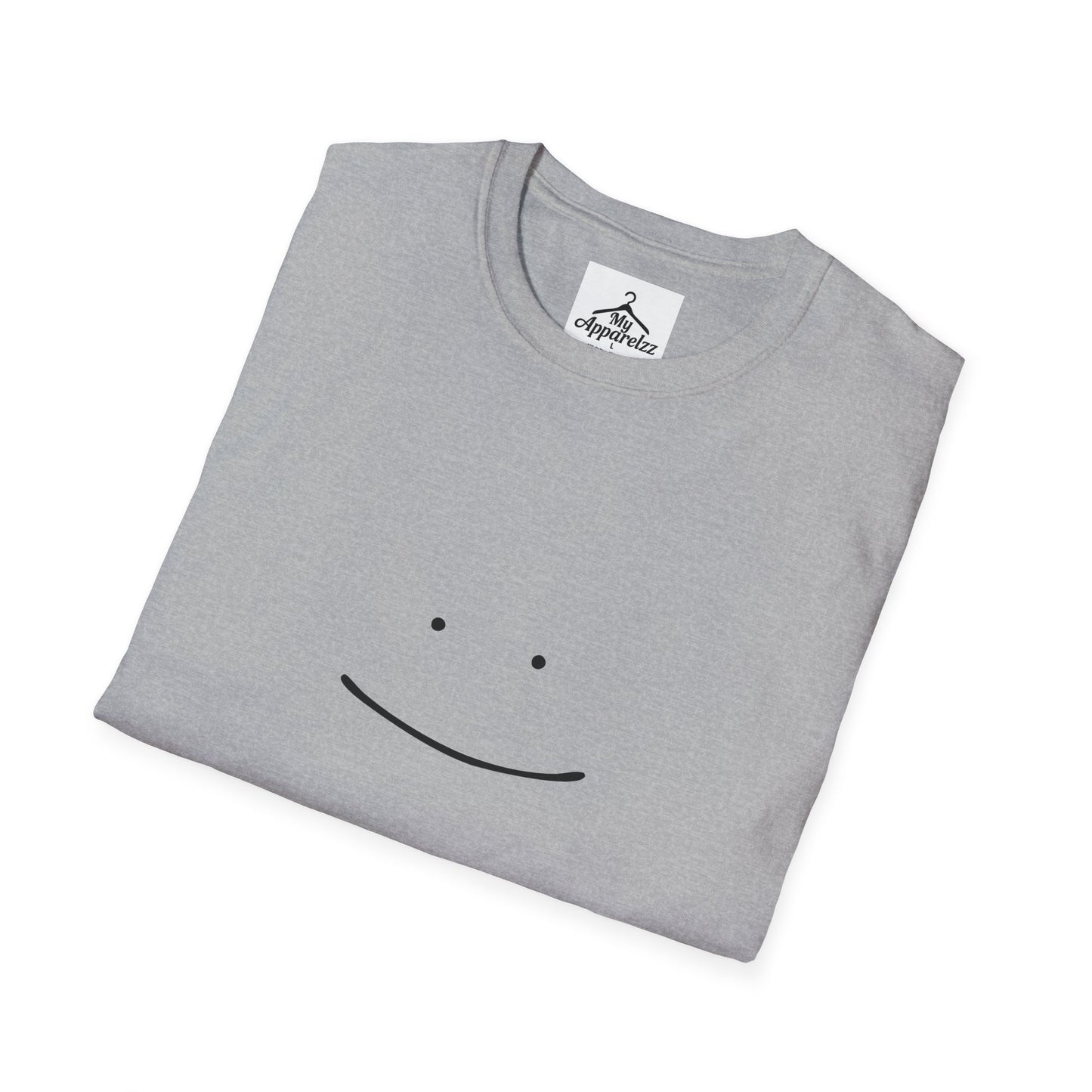 Minimalist Smile Unisex Softstyle T-Shirt, Casual Wear, Gifts for Him or Her, Good Vibes, Everyday Comfort