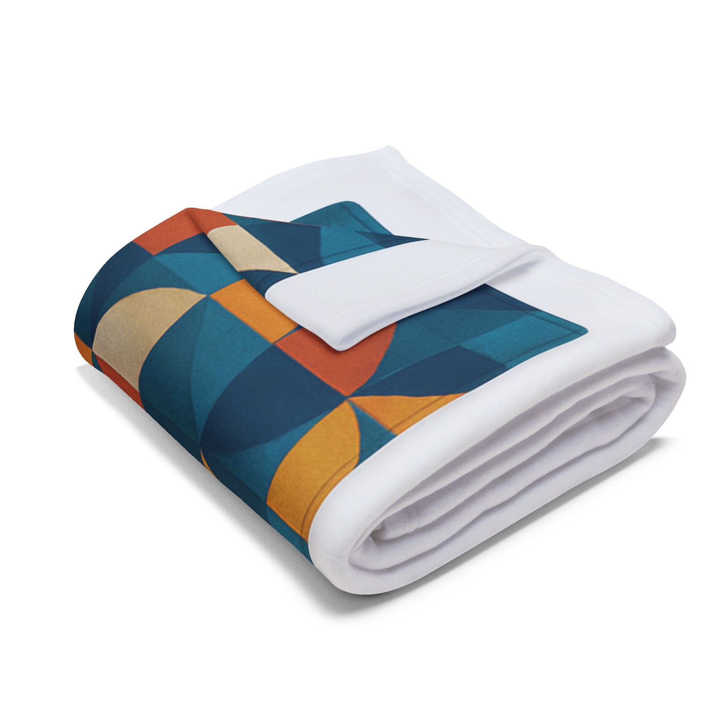 Cozy Geometric Arctic Fleece Blanket, Warm Throw Blanket, Stylish Home Decor, Unique Gift, Modern Blanket for All Occasions