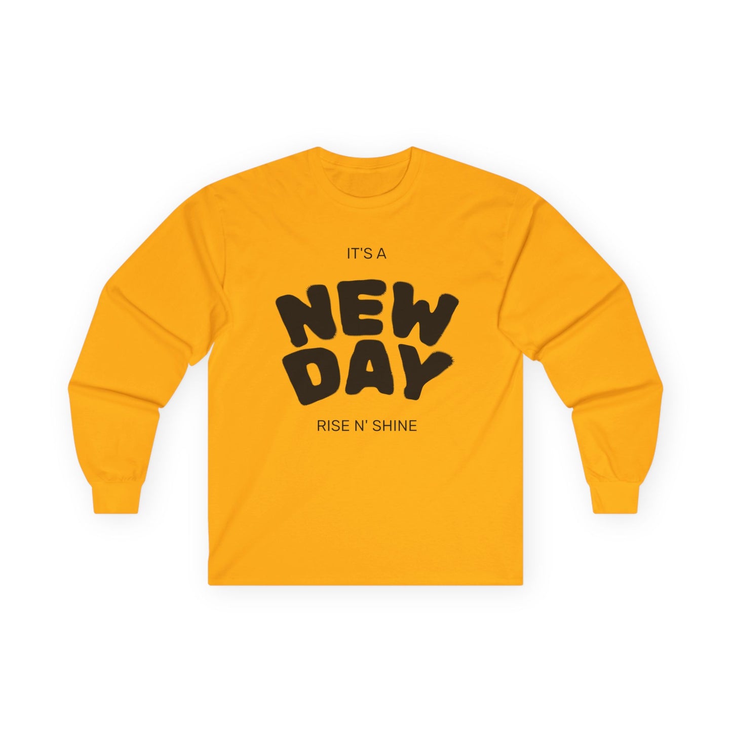 Unisex Ultra Cotton Long Sleeve Tee, Motivational Long Sleeve Shirt, It's a New Day Tee, Gift for Friends, Positive Vibes Apparel