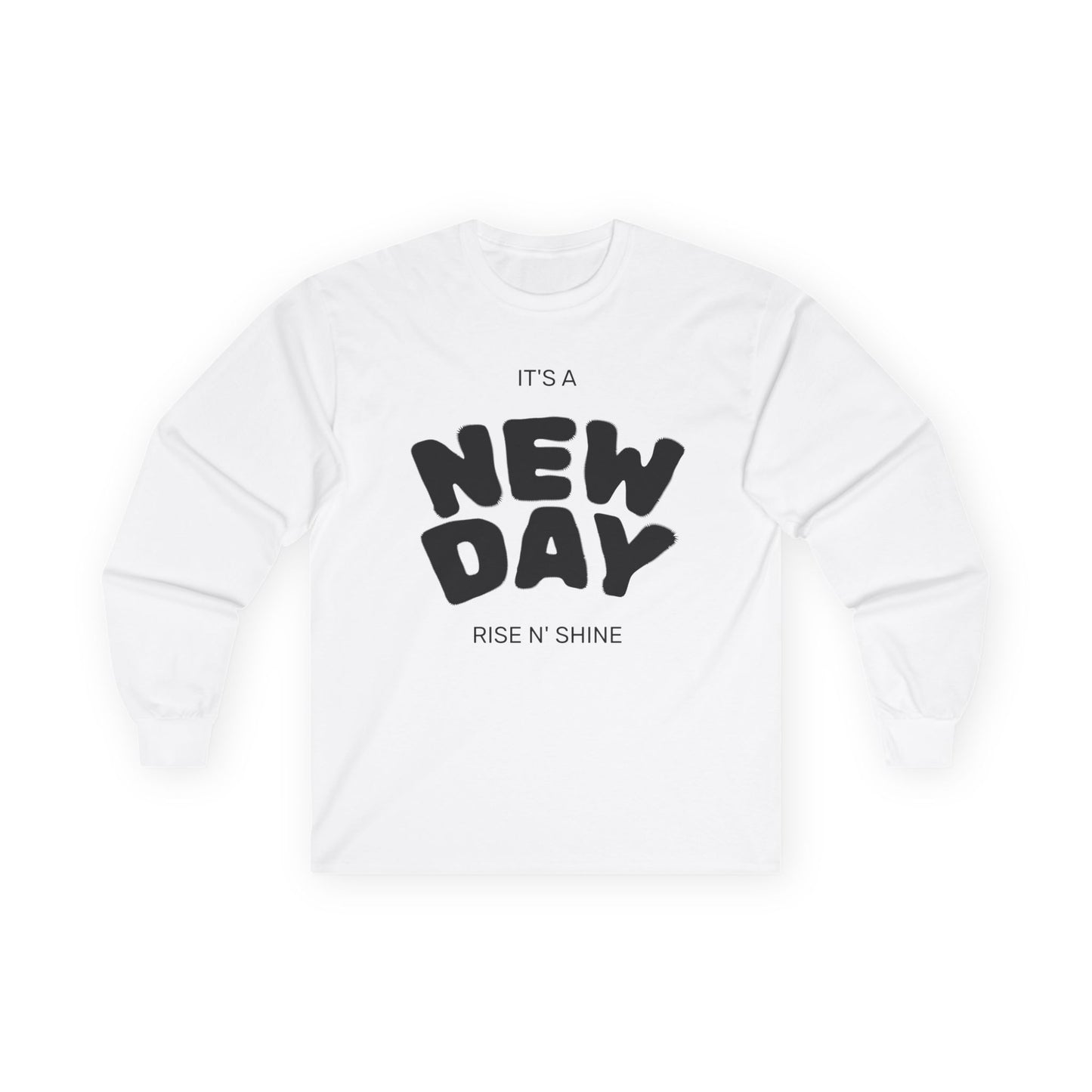 Unisex Ultra Cotton Long Sleeve Tee, Motivational Long Sleeve Shirt, It's a New Day Tee, Gift for Friends, Positive Vibes Apparel