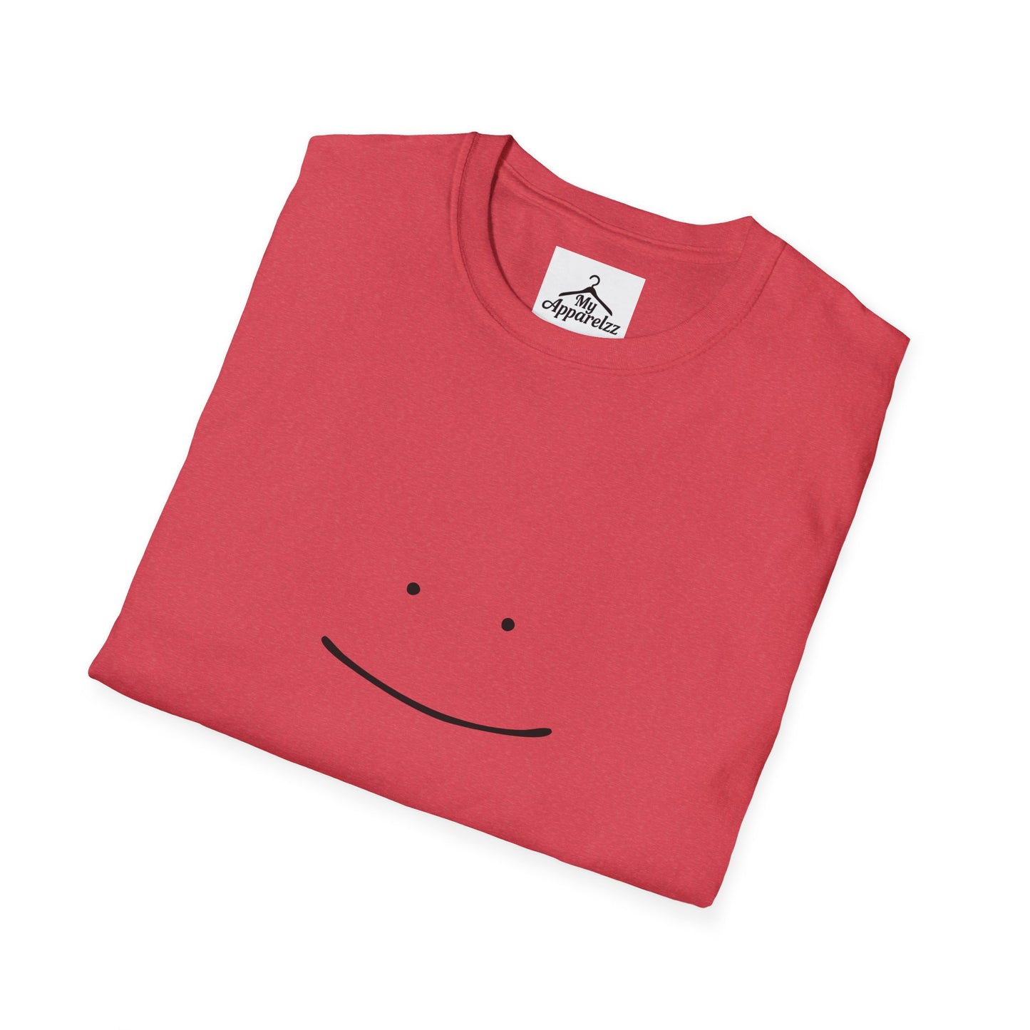 Minimalist Smile Unisex Softstyle T-Shirt, Casual Wear, Gifts for Him or Her, Good Vibes, Everyday Comfort