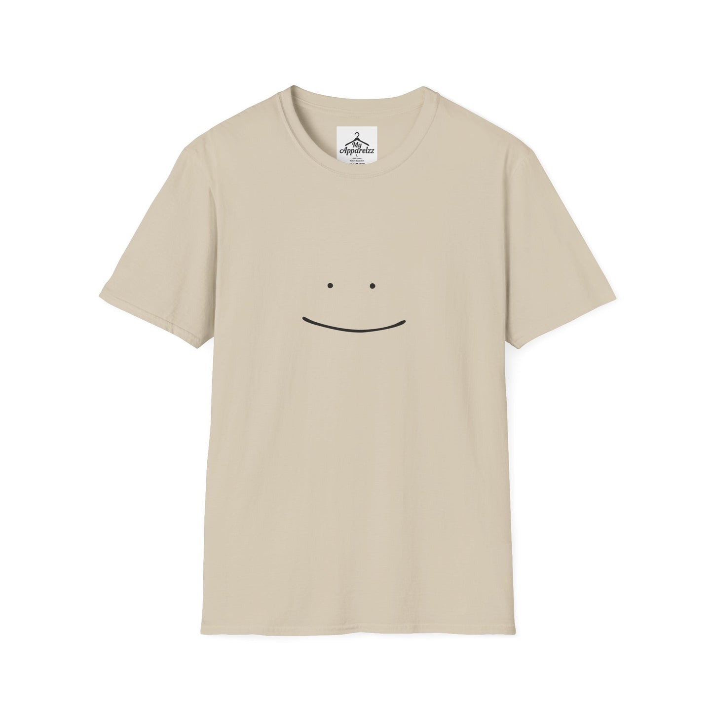 Minimalist Smile Unisex Softstyle T-Shirt, Casual Wear, Gifts for Him or Her, Good Vibes, Everyday Comfort