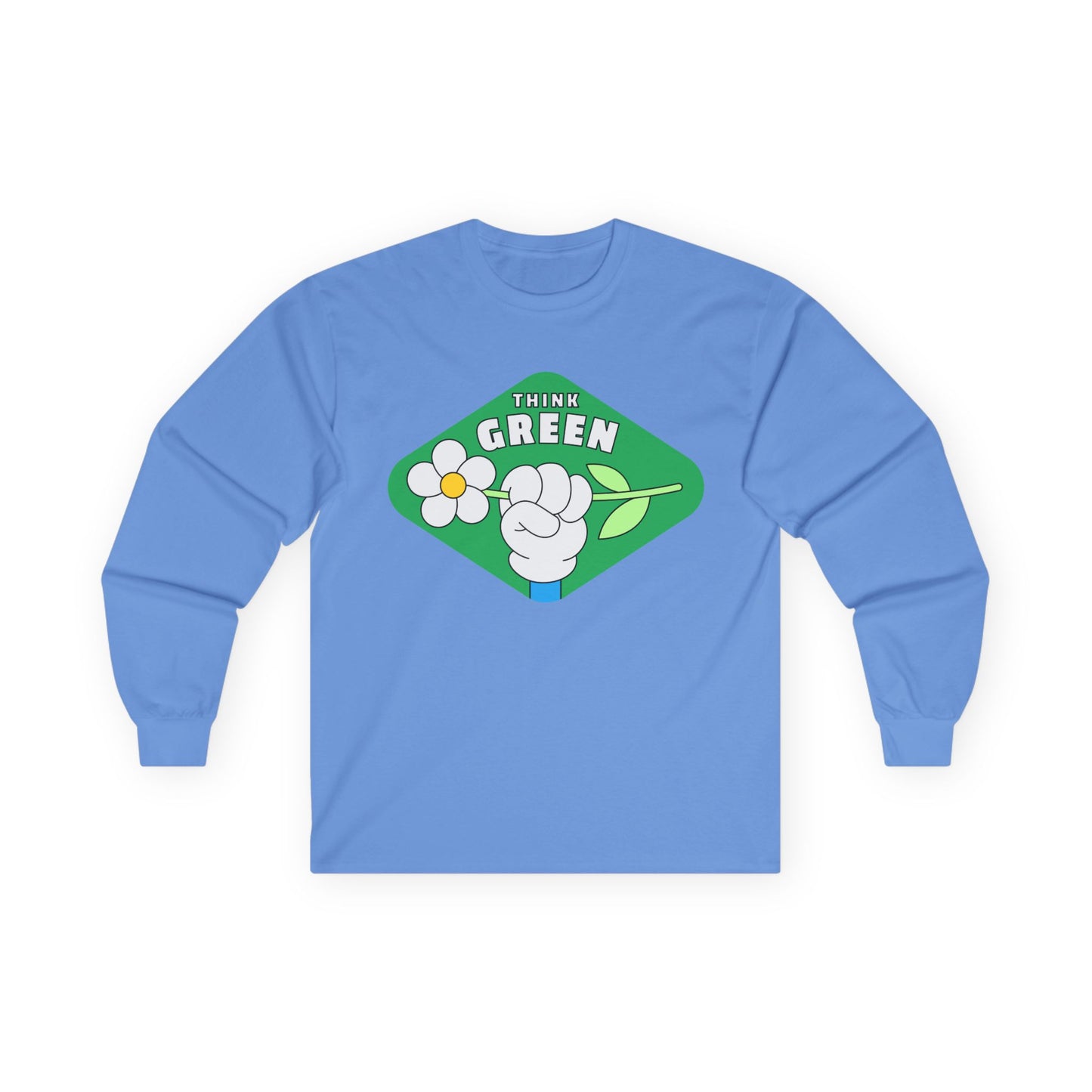 Eco-Friendly Long Sleeve Tee - Think Green Passionate Shirt, Earth Day Gift, Unisex Casual Wear, Sustainable Fashion, Environmentally [...]