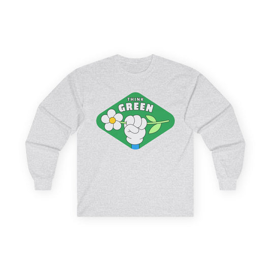 Eco-Friendly Long Sleeve Tee - Think Green Passionate Shirt, Earth Day Gift, Unisex Casual Wear, Sustainable Fashion, Environmentally [...]