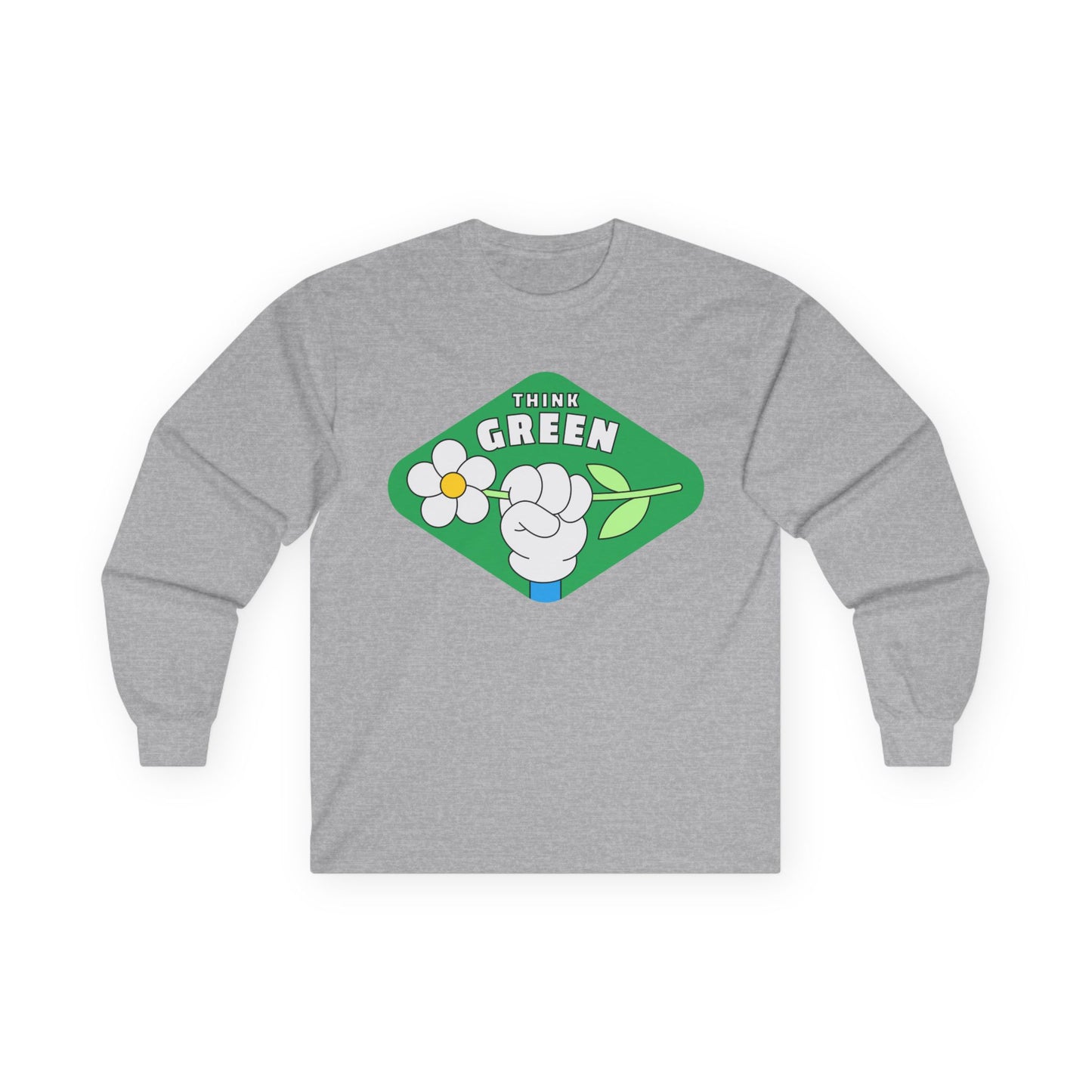 Eco-Friendly Long Sleeve Tee - Think Green Passionate Shirt, Earth Day Gift, Unisex Casual Wear, Sustainable Fashion, Environmentally [...]