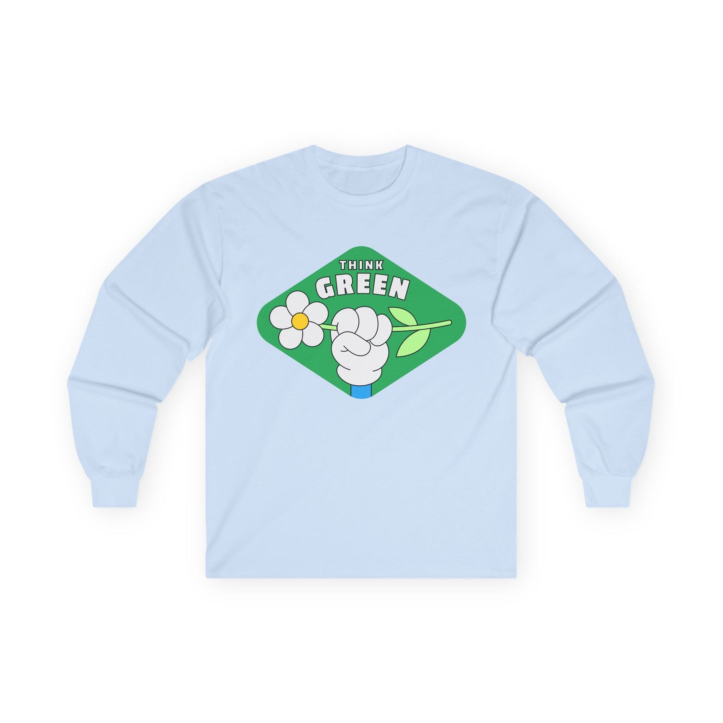 Eco-Friendly Long Sleeve Tee - Think Green Passionate Shirt, Earth Day Gift, Unisex Casual Wear, Sustainable Fashion, Environmentally [...]