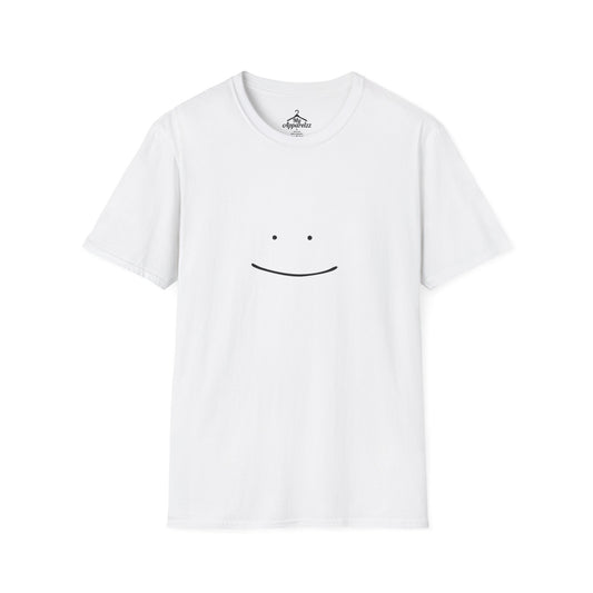 Minimalist Smile Unisex Softstyle T-Shirt, Casual Wear, Gifts for Him or Her, Good Vibes, Everyday Comfort