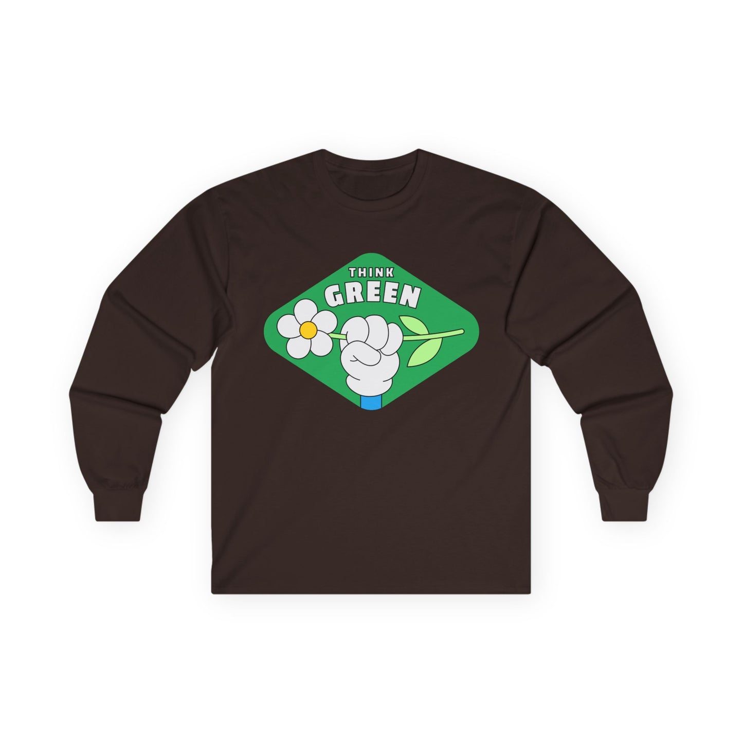 Eco-Friendly Long Sleeve Tee - Think Green Passionate Shirt, Earth Day Gift, Unisex Casual Wear, Sustainable Fashion, Environmentally [...]