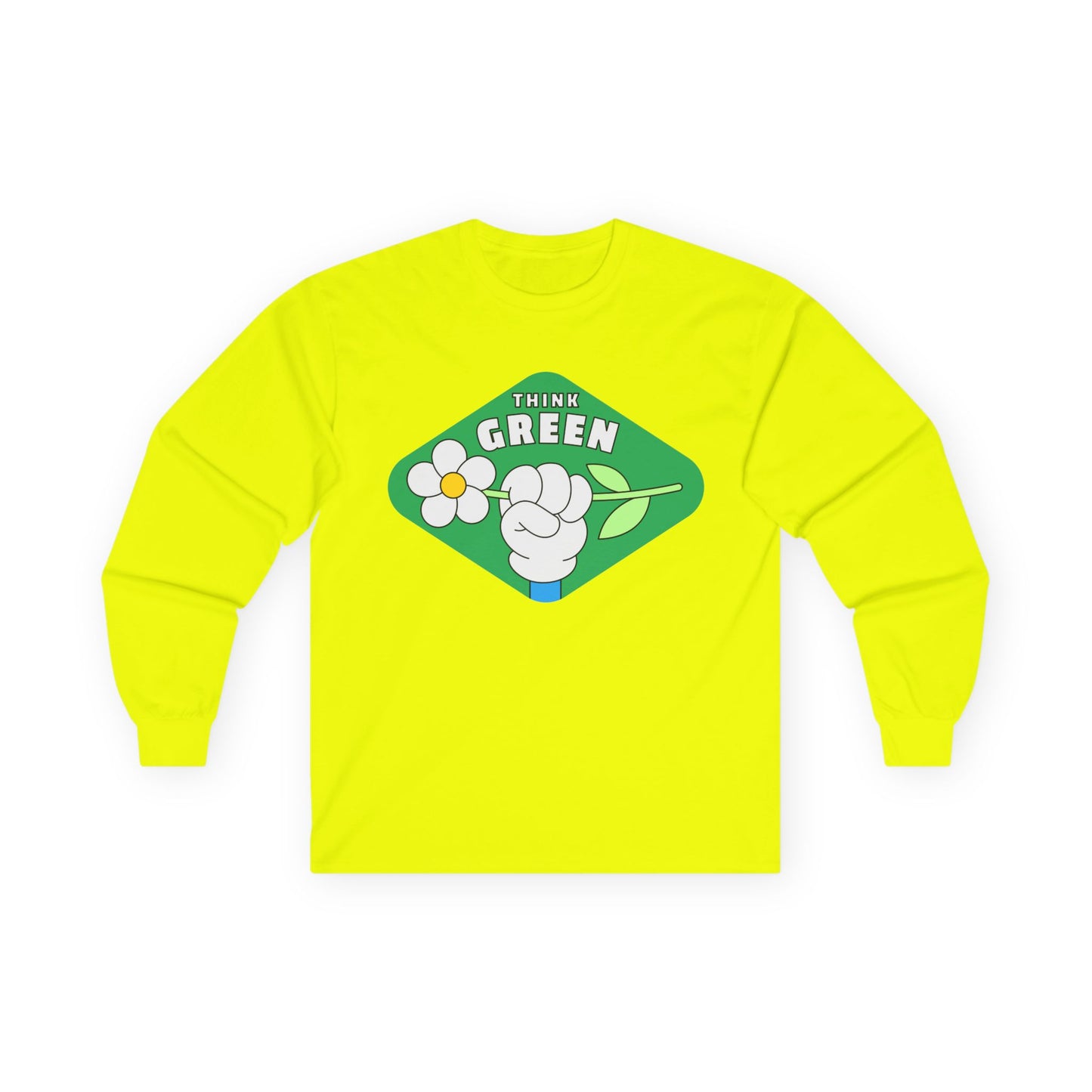 Eco-Friendly Long Sleeve Tee - Think Green Passionate Shirt, Earth Day Gift, Unisex Casual Wear, Sustainable Fashion, Environmentally [...]