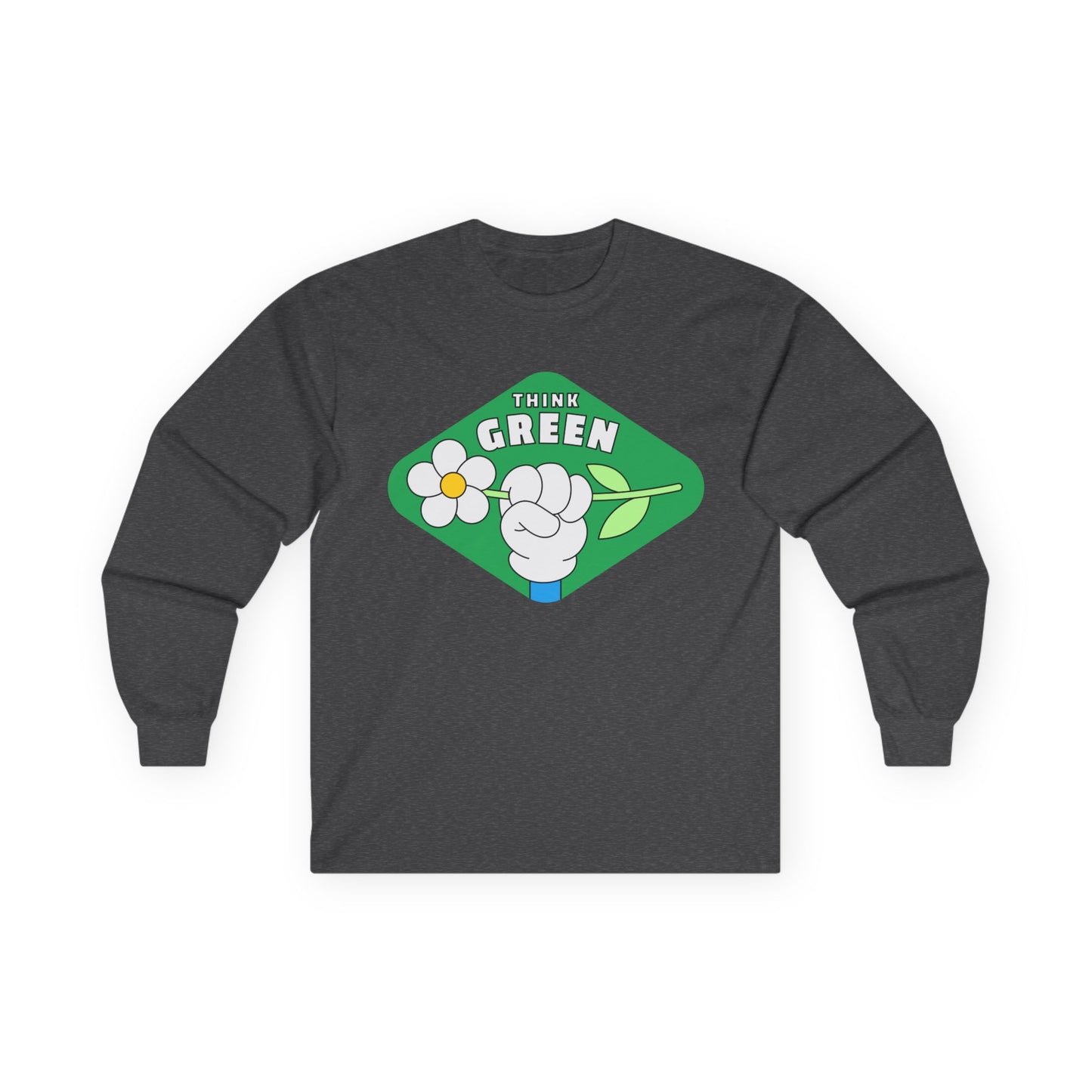 Eco-Friendly Long Sleeve Tee - Think Green Passionate Shirt, Earth Day Gift, Unisex Casual Wear, Sustainable Fashion, Environmentally [...]
