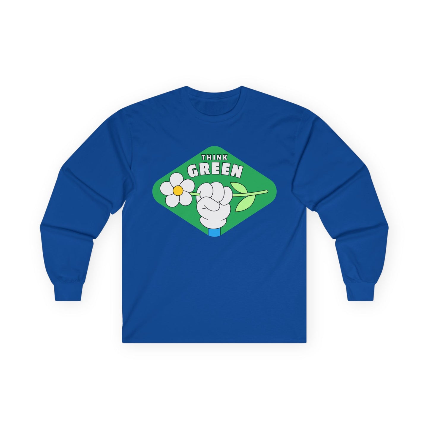 Eco-Friendly Long Sleeve Tee - Think Green Passionate Shirt, Earth Day Gift, Unisex Casual Wear, Sustainable Fashion, Environmentally [...]